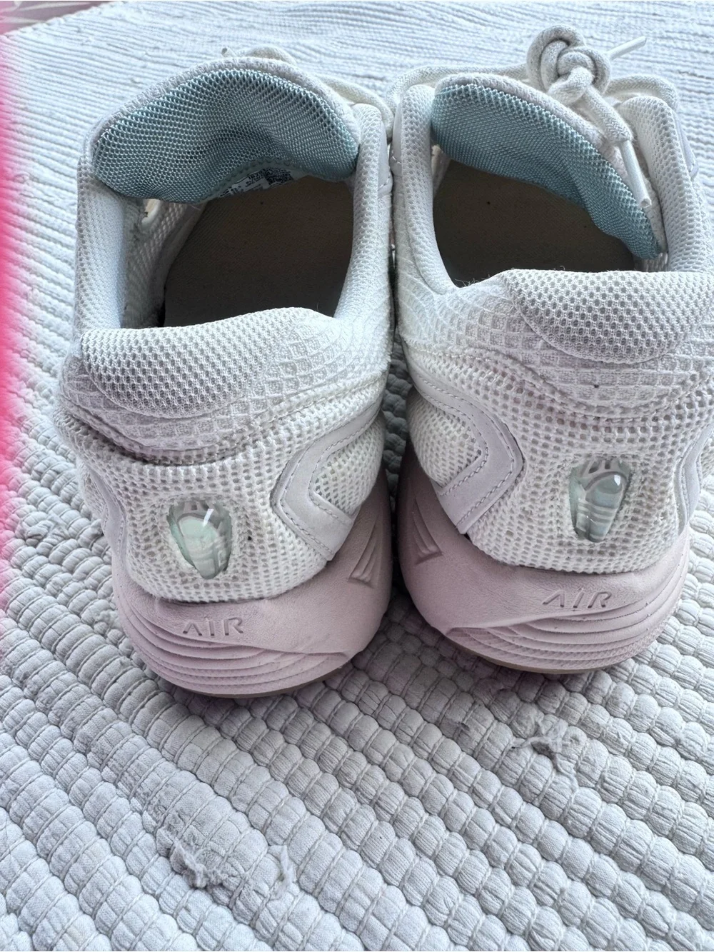 Nike Air Pegasus Wave Sneakers White Mint Coral Gum Sole Size 9 New